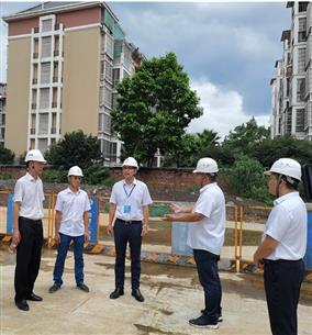 歐志永到冶建公司祥云江山悅項目開展2022年上半年質量安全綜合大檢查